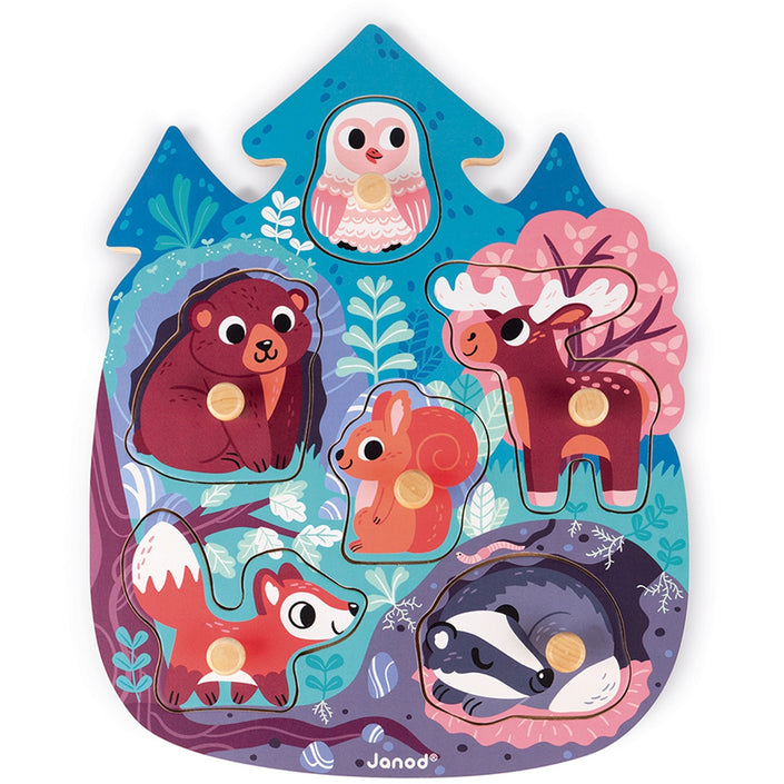 JANOD button puzzle forest 18 months +