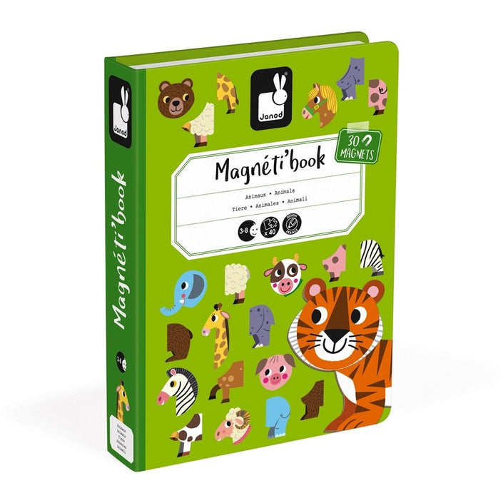 JANOD magnetic book animals 3 yrs+