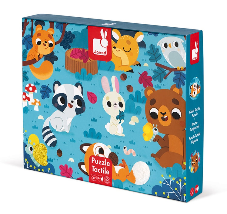 JANOD tactile puzzle forest animals 3 yrs+ / 20 pcs