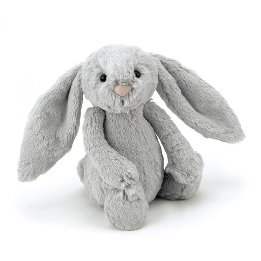 Jellycat cuddly toy Bashful bunny silver
