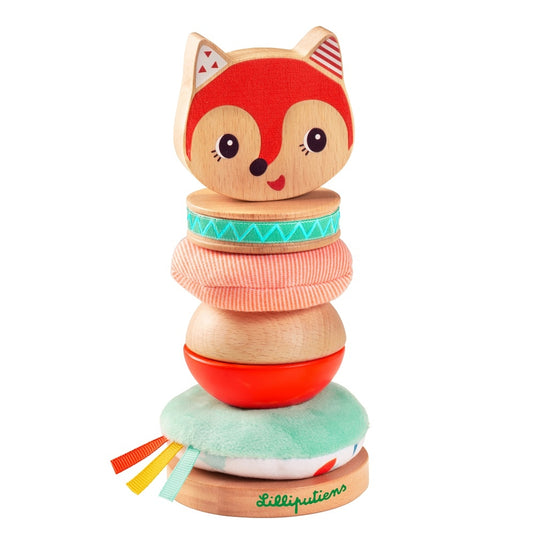 Lilliputiens stacking tower fox Alice 9 months+