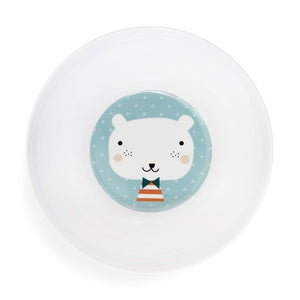 Petit Monkey melamine bowl bear triangles