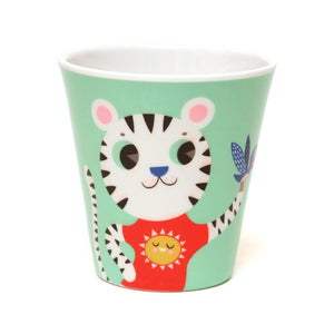 Petit Monkey melamine cup lion and tiger coin