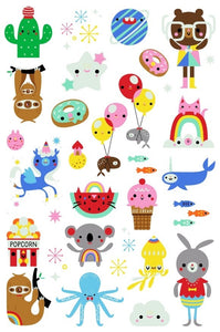 Petit Monkey glow in the dark tattoos Koala crazyness