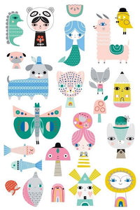 Petit Monkey glow in the dark tattoos Leopard