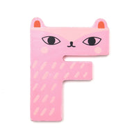 Petit Monkey wooden letter F