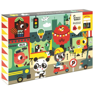 Petit Monkey puzzle in the city 4 yrs+ / 48 pcs