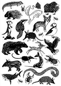 Petit Monkey tattoos Black animals