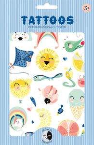 Petit Monkey tattoos Shiny lion glow in the dark