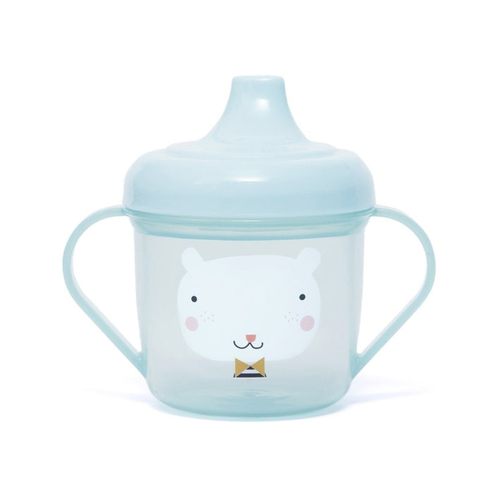 Petit Monkey spout cup bear blue