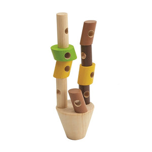 Plan Toys stacking and threading game 3 yrs+
