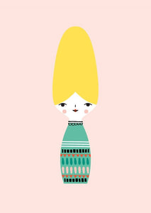 Petit Monkey postcard Miss Beehive