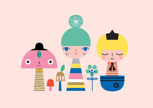 Petit Monkey postcard Sunshine corridor