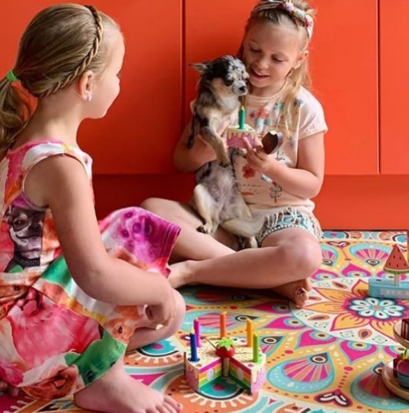 Tender Leaf Toys birthday cake rainbow 3 yrs+