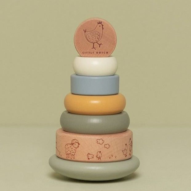 Little Dutch stapeltoren Little Farm 1 jr+ LD7142