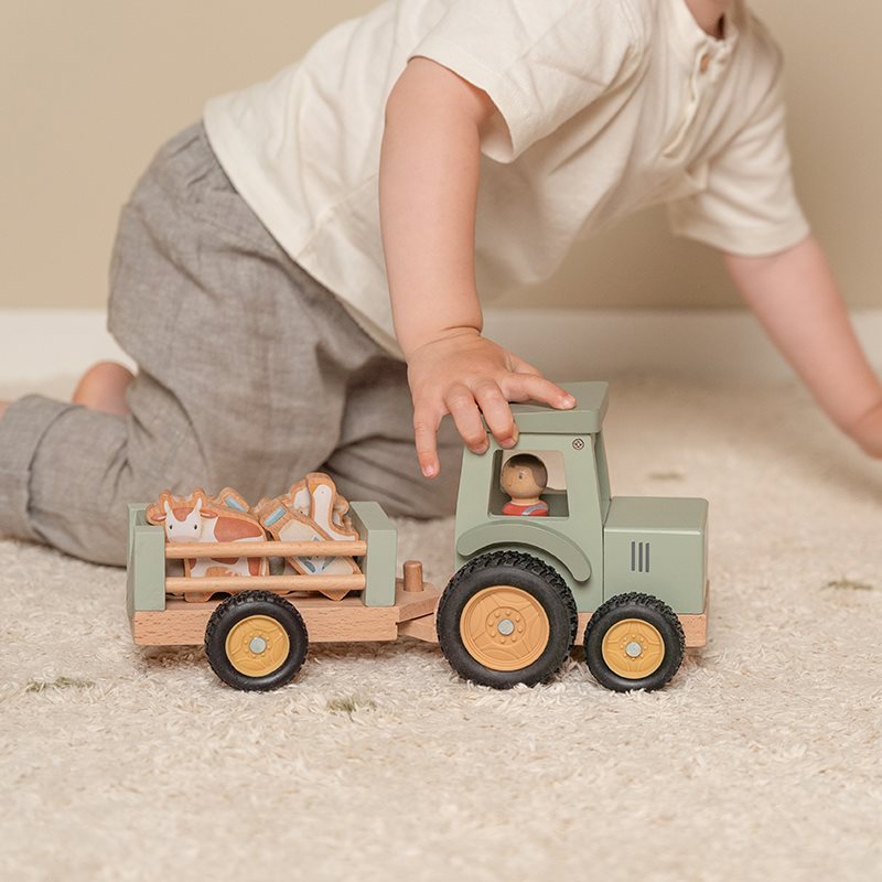 Little Dutch tractor met trailer Little Farm 18 mnd+LD7149a