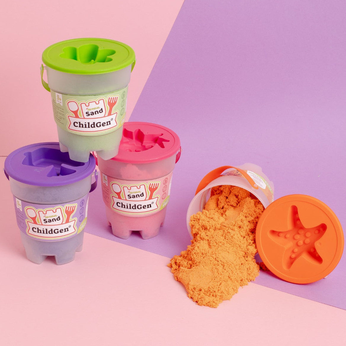 ChildGen speelzand zand paars 500g 3 jr+