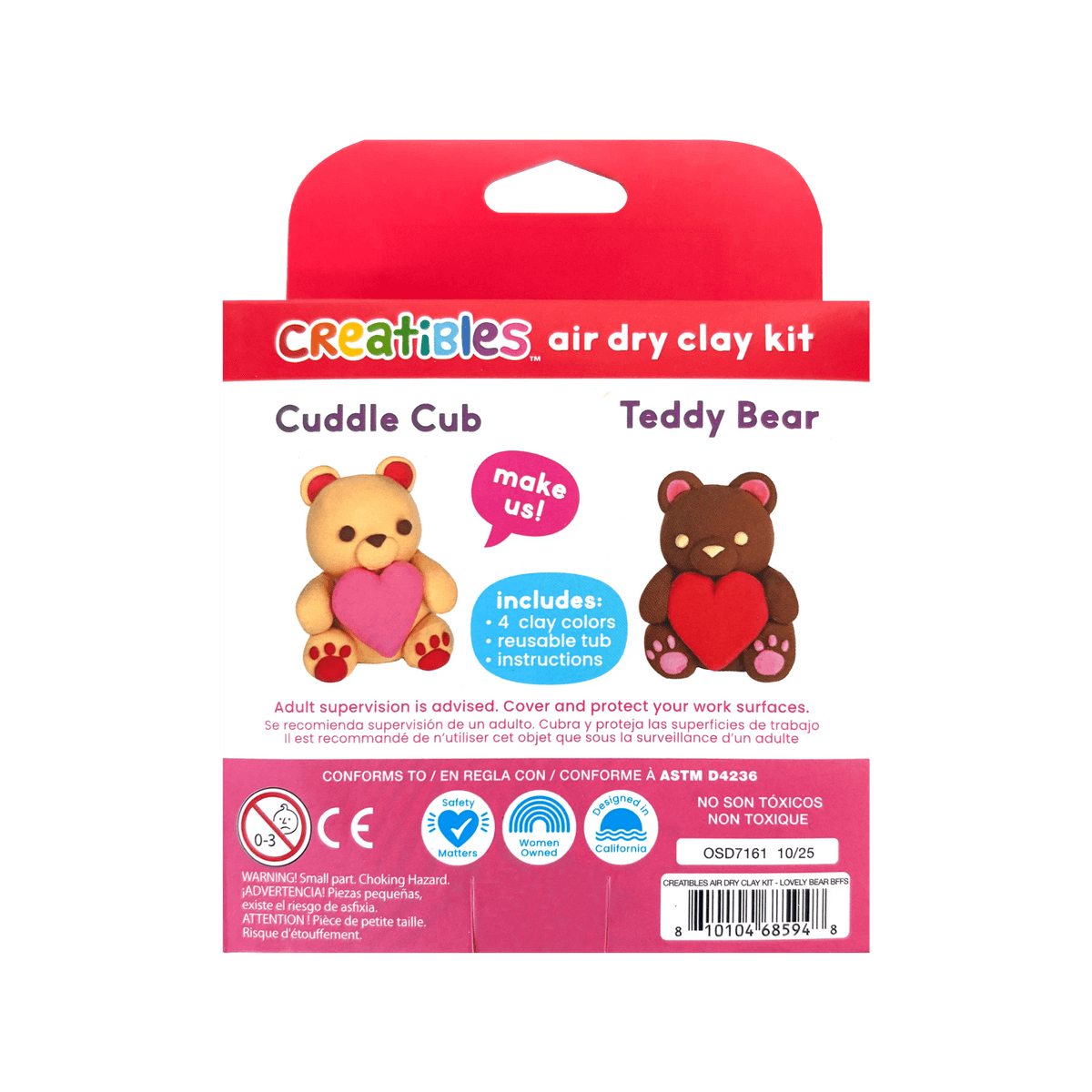 OOLY creatibles set Lovely bears 6 jr+