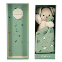 Kaloo knuffeldoekje hond Carre Douceur groen 0 jr+