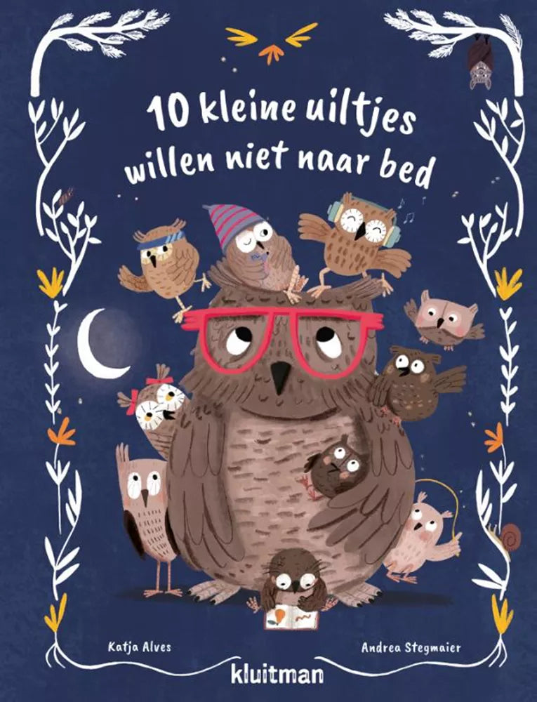 10 kleine uiltjes willen niet naar bed 3 jr+
