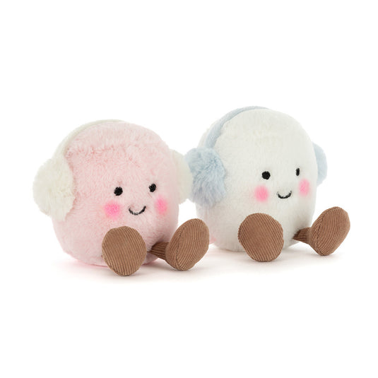 Jellycat amuseables Toastie pink and white marshmallows knuffel
