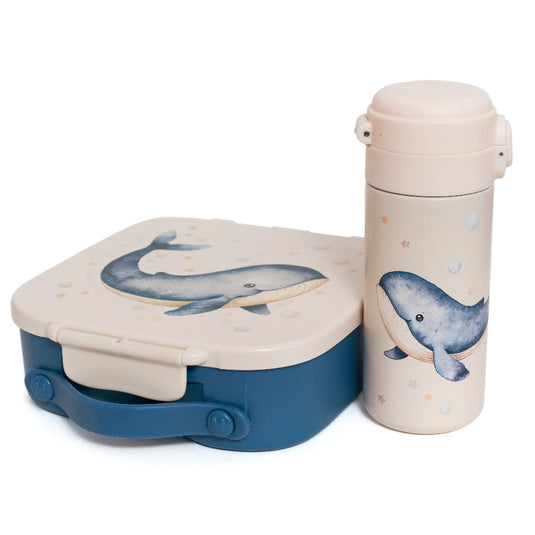 Petit Monkey bento lunchbox Whale