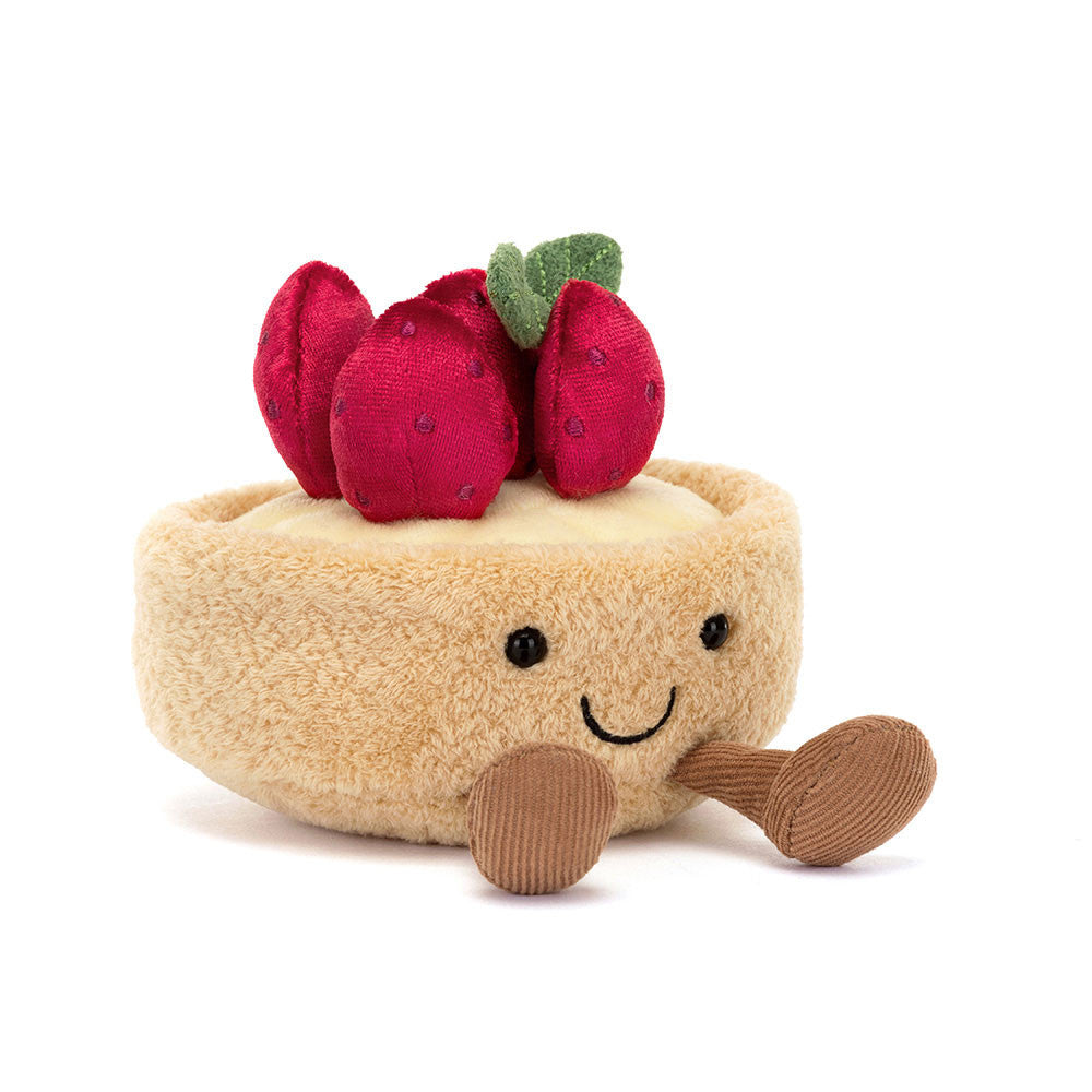 Jellycat knuffel Amuseables Fleurette Tarte Aux Fraises