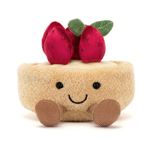 Jellycat knuffel Amuseables Fleurette Tarte Aux Fraises  A6TAF