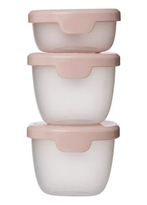 B.box 3 siliconen snackbakjes berry