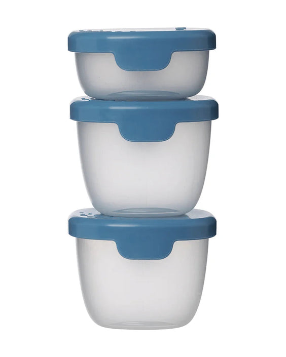 B.box 3 siliconen snackbakjes ocean