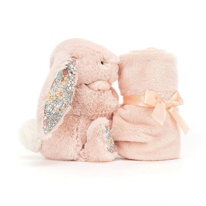 Jellycat knuffeldoekje en knuffel bashful bunny blossom blush