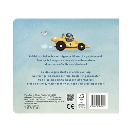 Little Dutch geluidenboek voertuigen 1 jr+