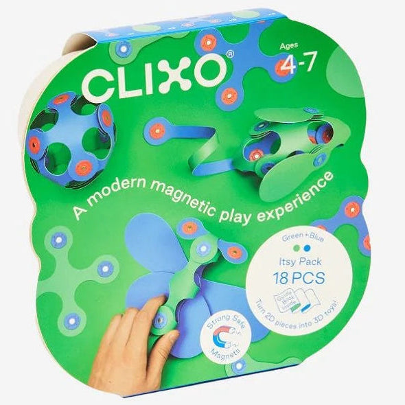 CLIXO itsy pack green blue 18 pcs 4 jr+