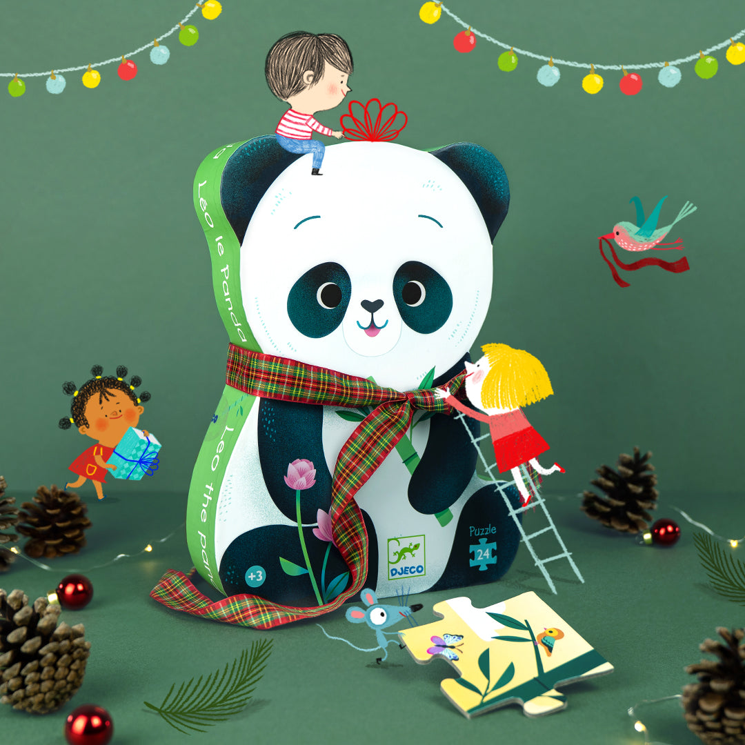 DJECO puzzle Leo the panda 3 yrs / 24 pcs