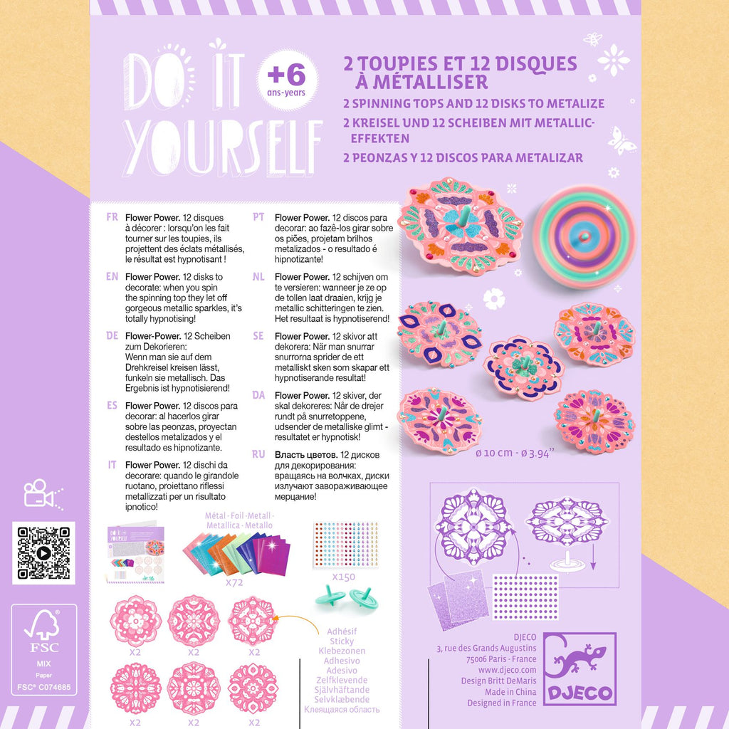 DJECO DIY flower power tollen maken 6 jr+ vilt