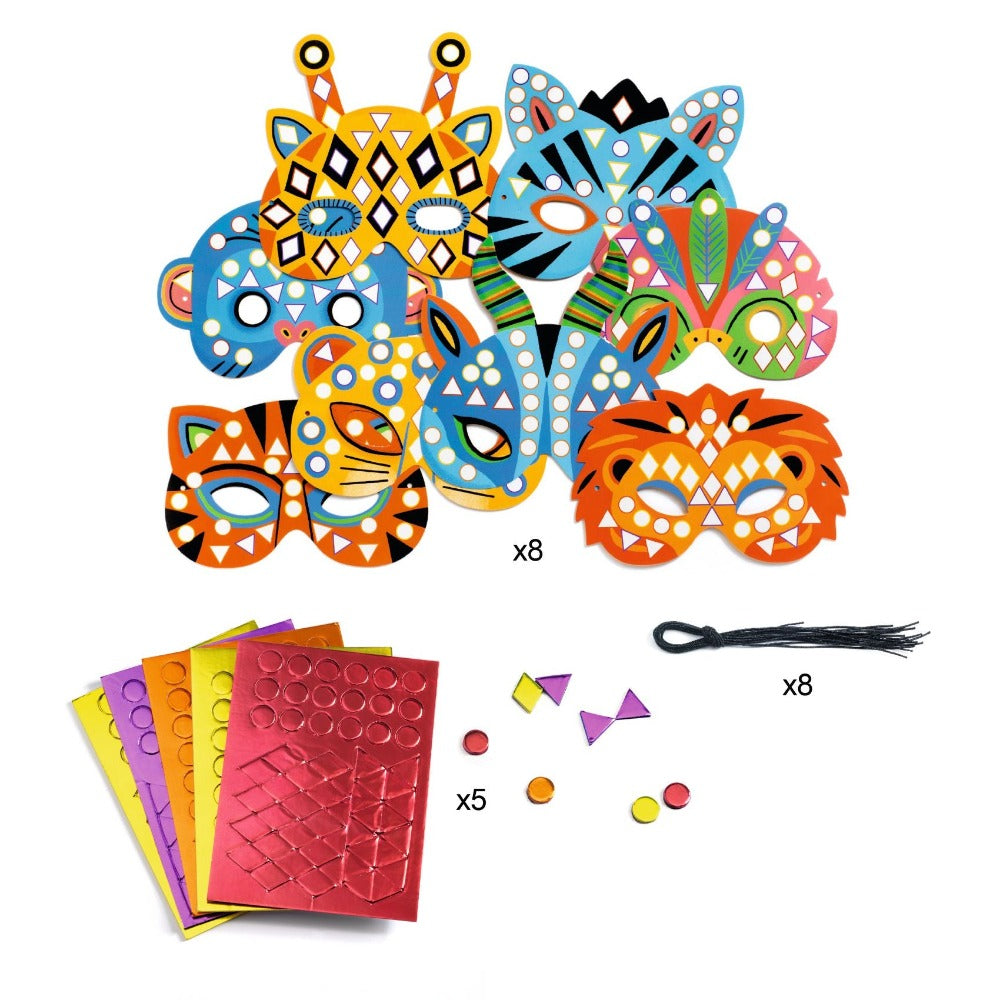 DJECO DIY maskers maken Jungle dieren 4 jr+ DJ07900
