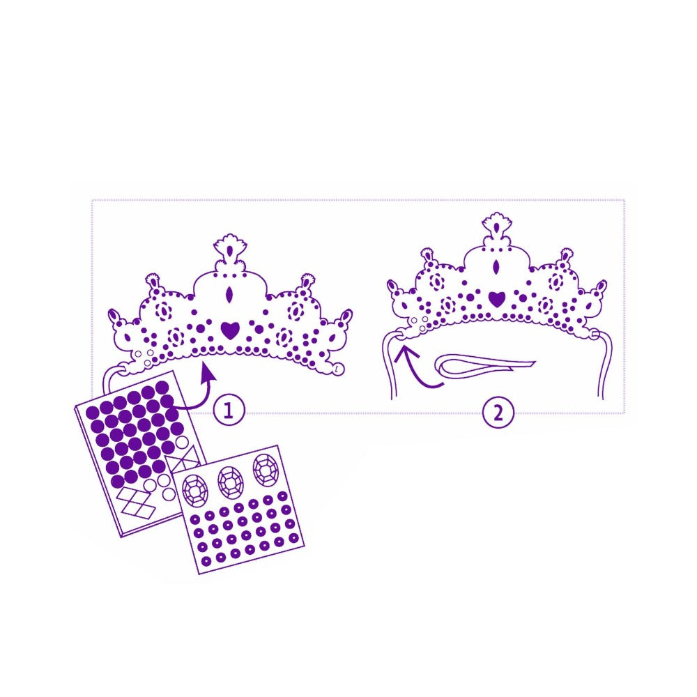 DJECO DIY tiara's maken Prinses 5 jr+