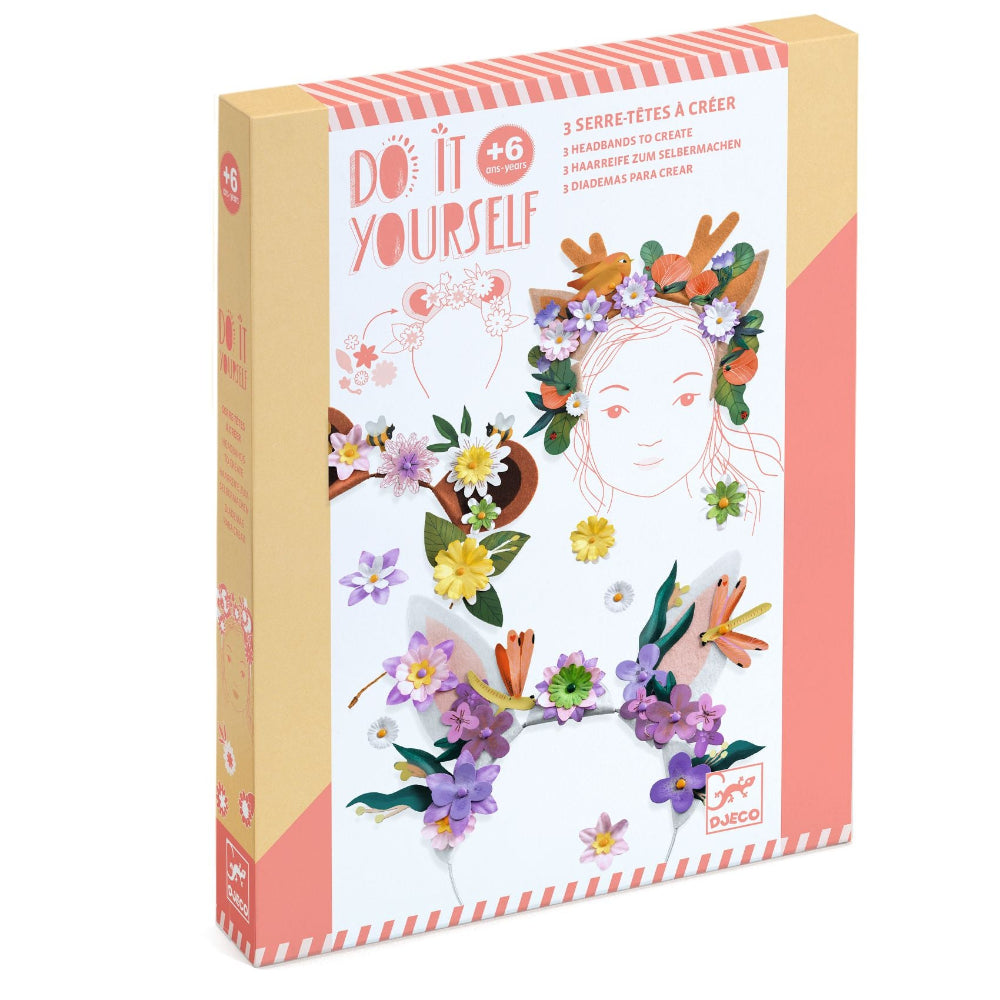 DJECO DIY diadeem maken Flower friends 6 jr+
