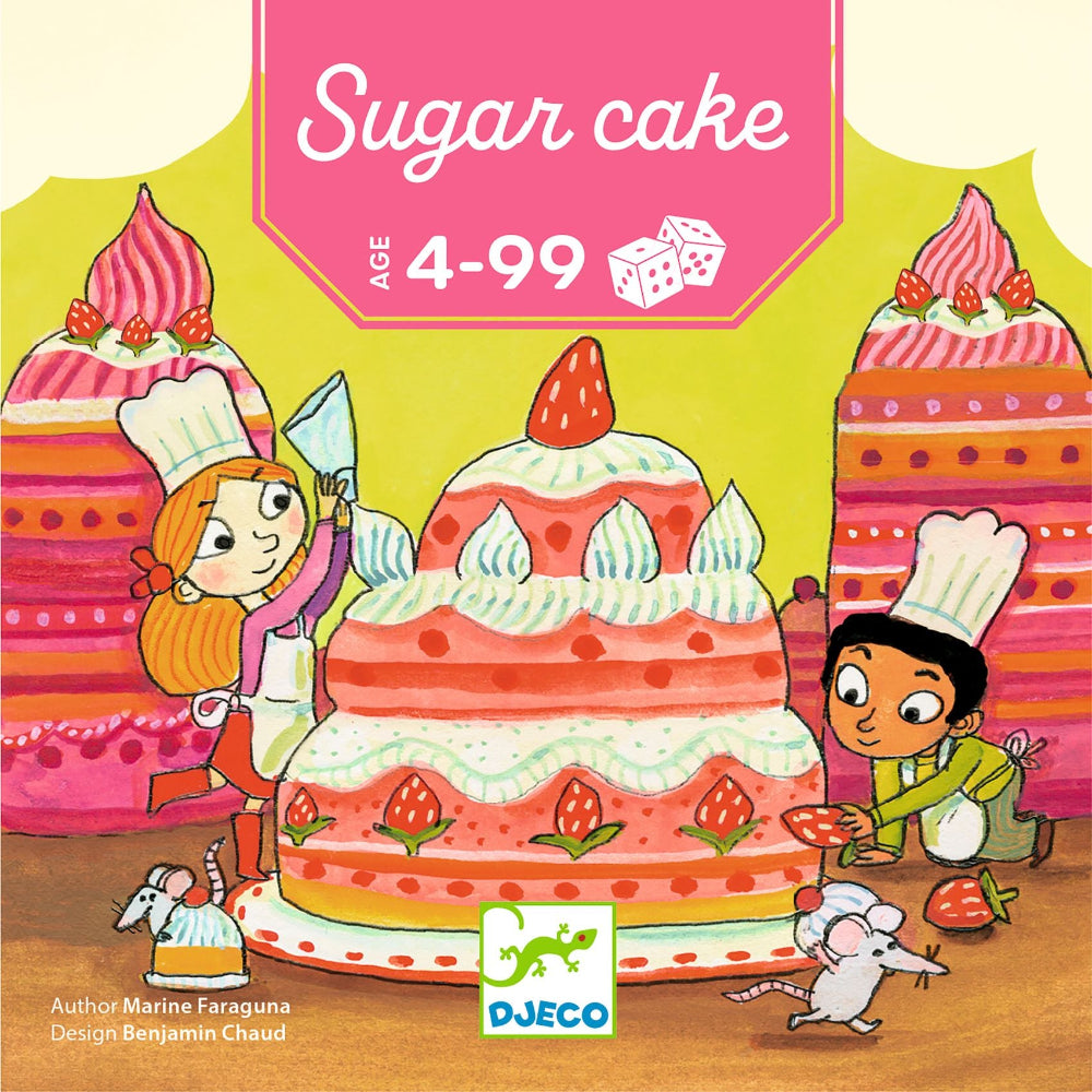 DJECO dobbelspel sugar cake 4 jr+ stevige gecoate speelkaarten