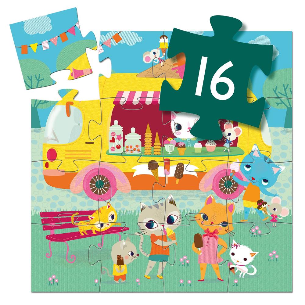 DJECO puzzle ice cream truck 2 yrs / 16 pcs 3070900072640