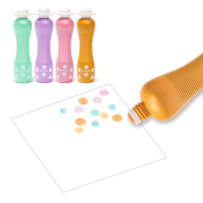 DJECO stempel verf pearly 4 stks 3jr+DJ09058c