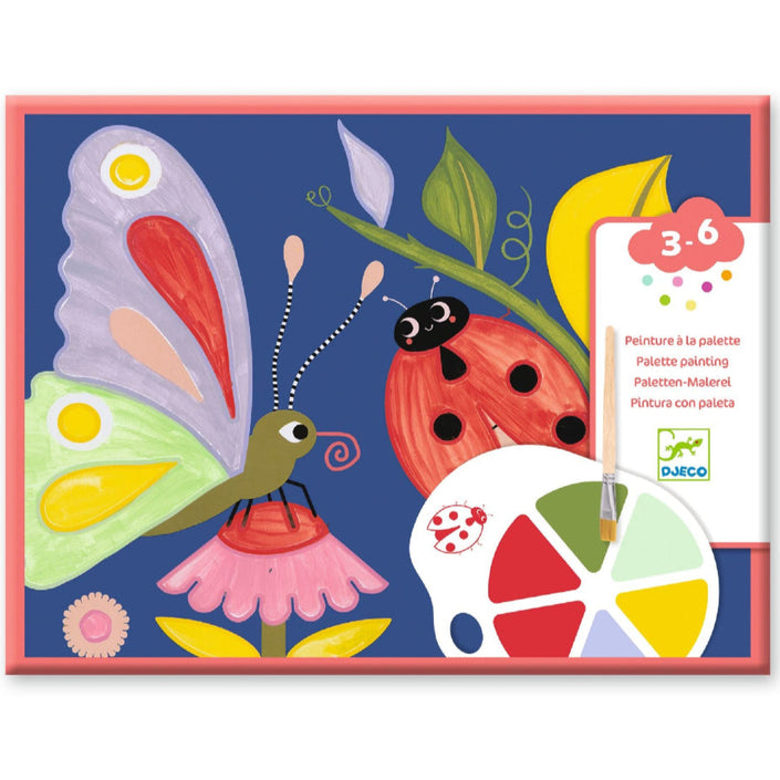 DJECO verfset met palet Creepy crawlies 3 jr+