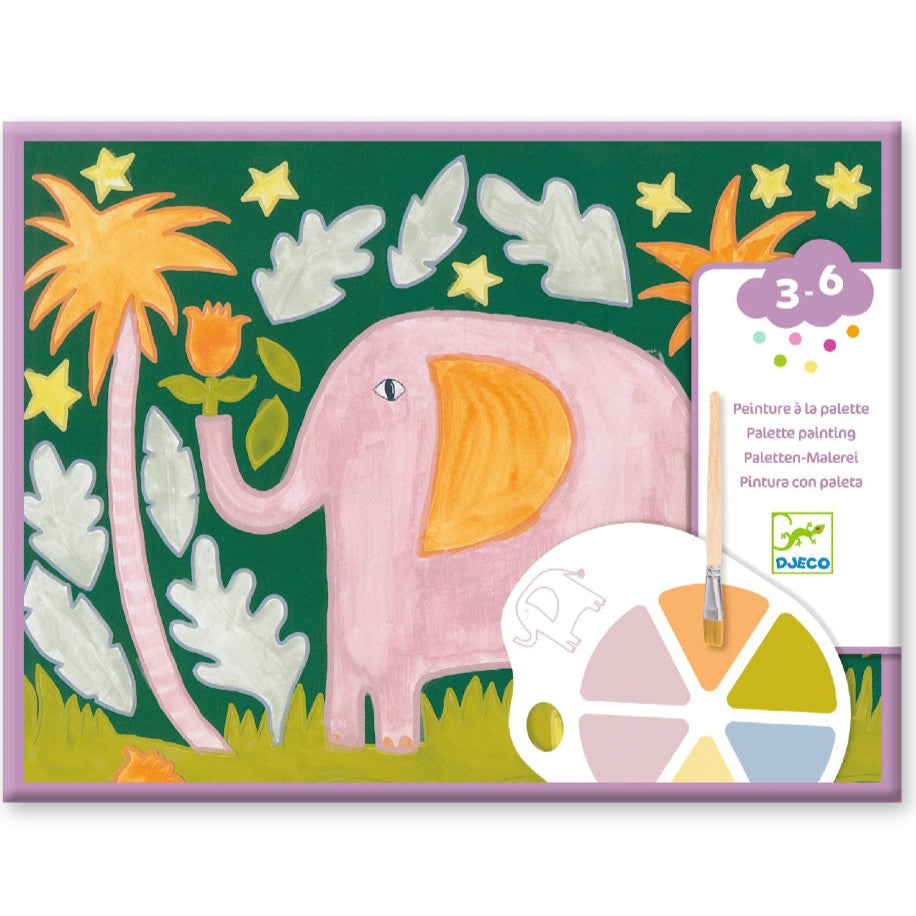 DJECO verfset met palet Wild ones 3 jr+
