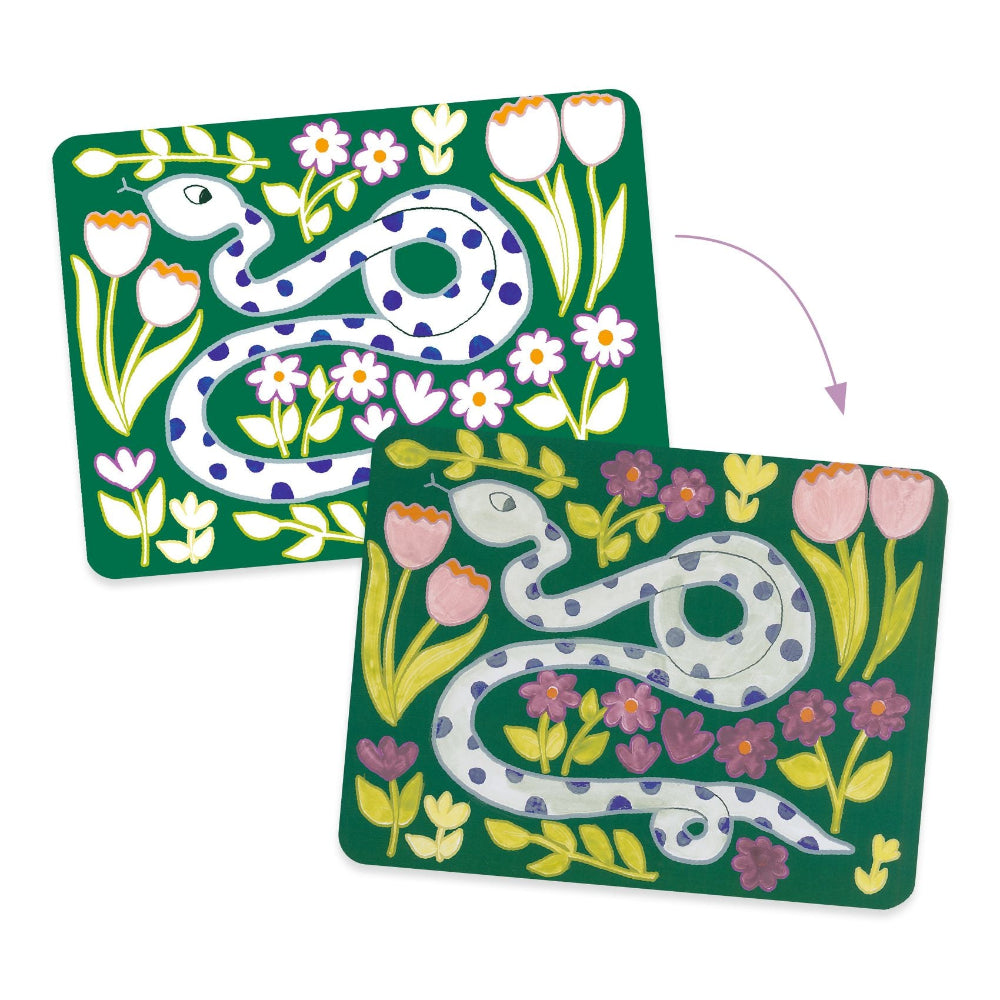 DJECO verfset met palet Wild ones 3 jr+2