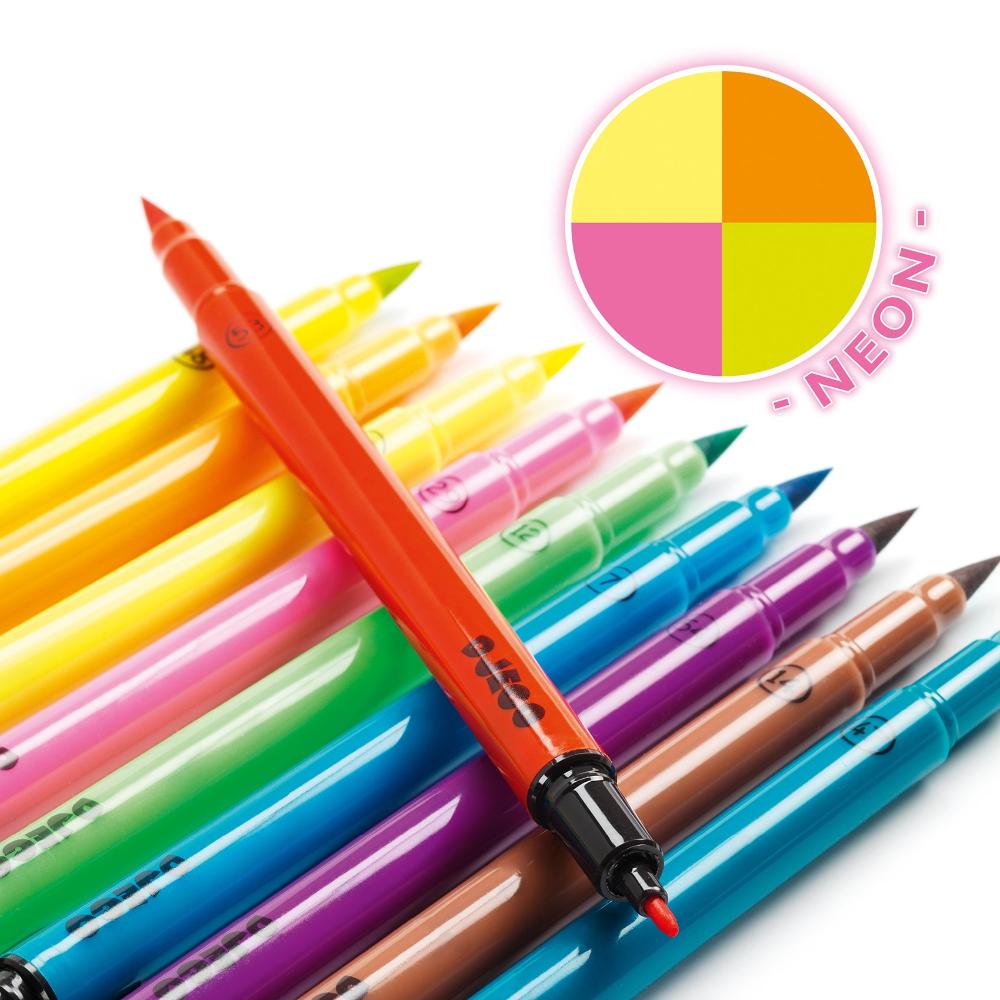 Buy DJECO felt-tip pens neon