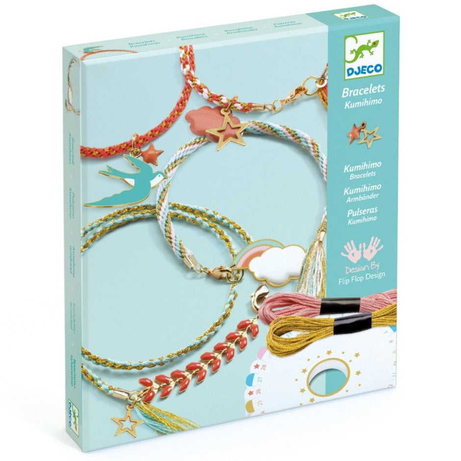DJECO armbandjes maken Kumihimo celeste 8 jr+