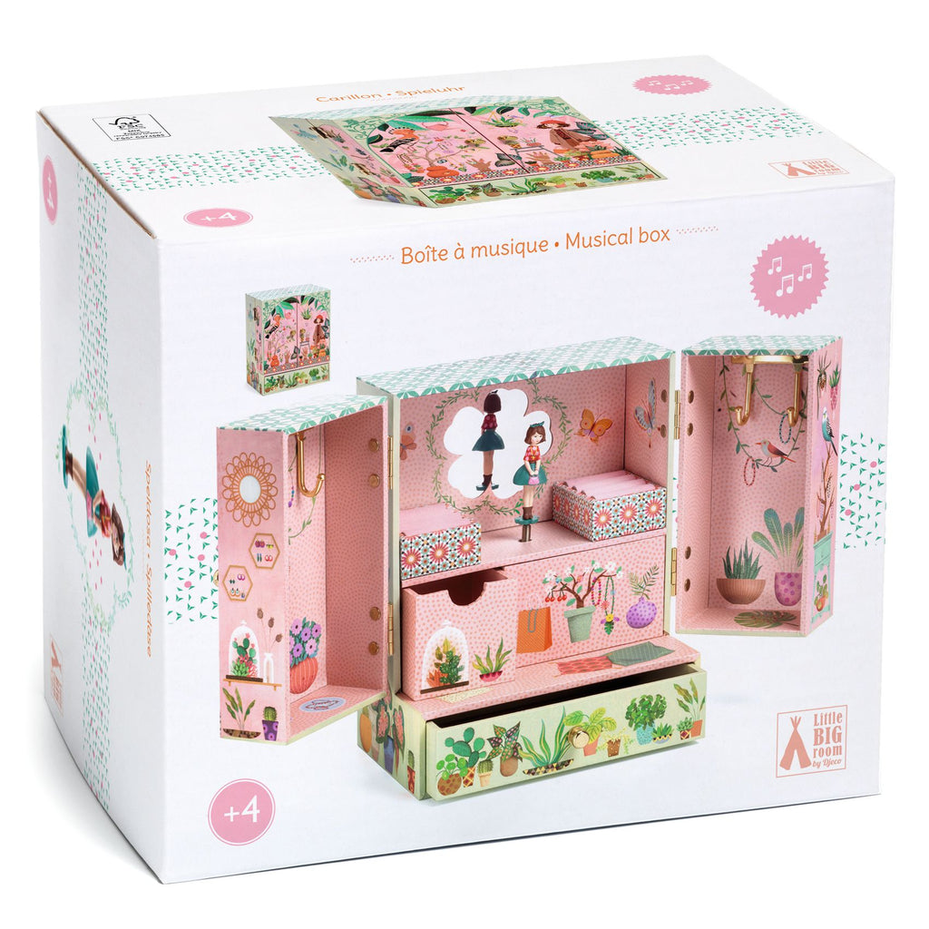 DJECO bijoux music box secret garden hard karton