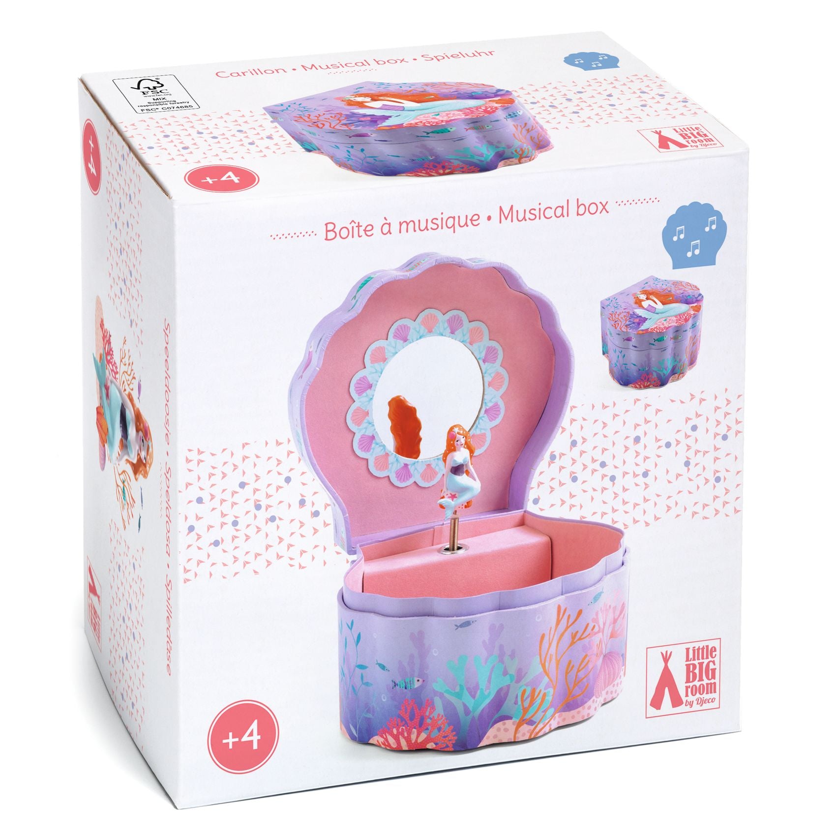DJECO bijoux music box mermaid