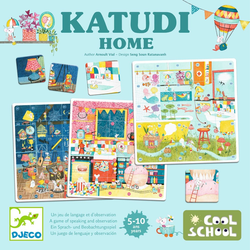 DJECO cool school observatiespel Katudi home 5-10 jr 3070900085848