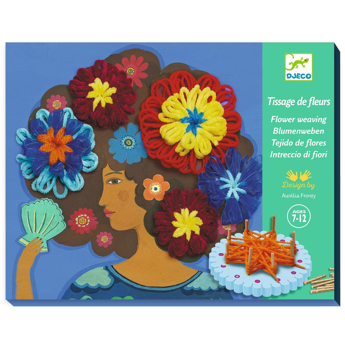 DJECO creatieve bloemen in een haardos 7-12 jr+
